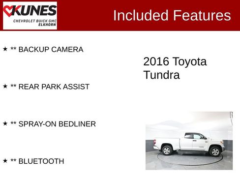 Used 2016 Toyota Tundra SR5 w/ SR5 Upgrade Package image 2