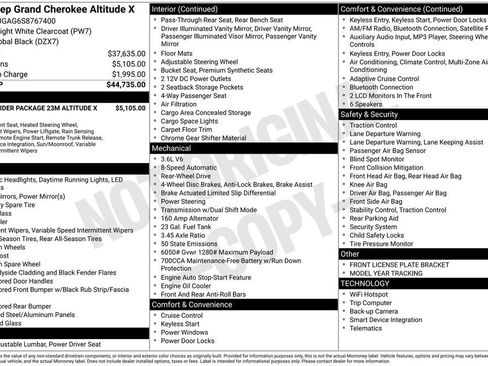 New 2025 Jeep Grand Cherokee Altitude RWD image 21