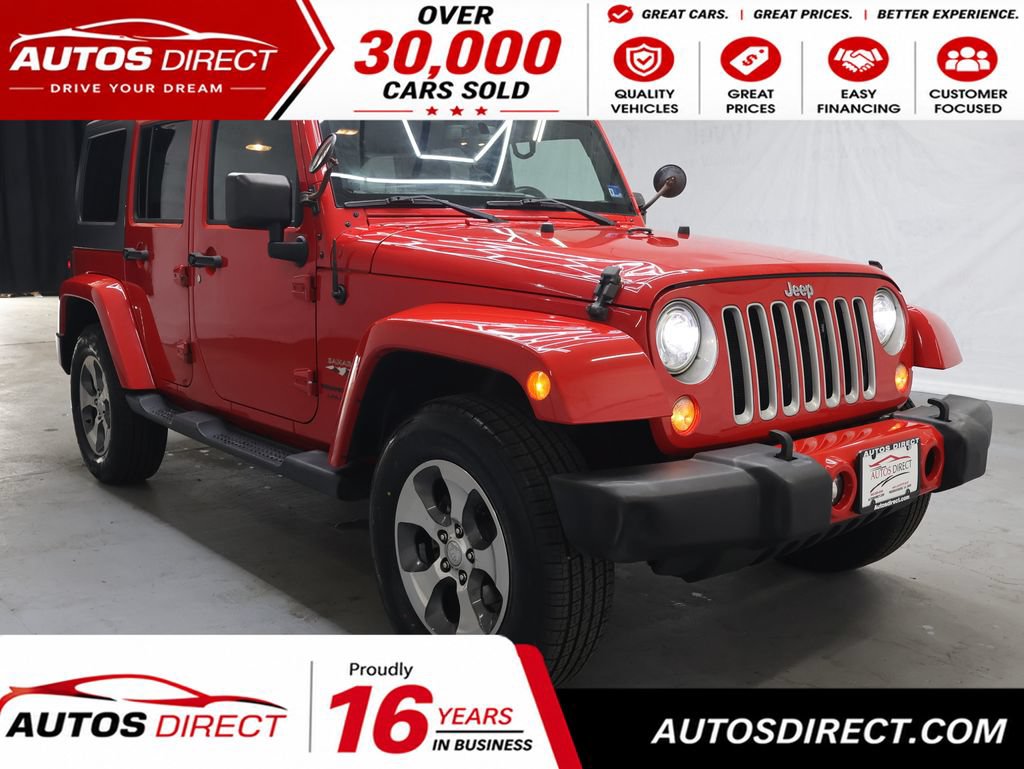 Used 2018 Jeep Wrangler Unlimited Sahara w/ Connectivity Group AWD/4WD image 1