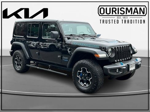Used 2022 Jeep Wrangler Unlimited Rubicon 4xe w/ Cold Weather Group image 1