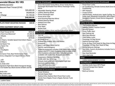 Certified 2020 Chevrolet Blazer RS image 11