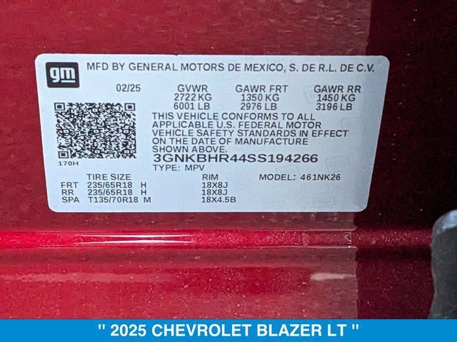 New 2025 Chevrolet Blazer LT w/ Midnight/Sport Edition AWD/4WD image 26