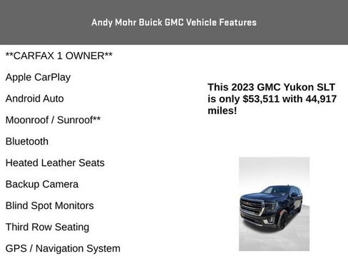 Used 2023 GMC Yukon SLT w/ SLT Premium Package AWD/4WD image 4