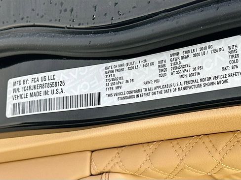 New 2026 Jeep Grand Cherokee L Summit AWD/4WD image 19