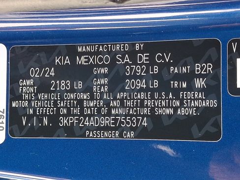 Certified 2024 Kia Forte LXS FWD image 26