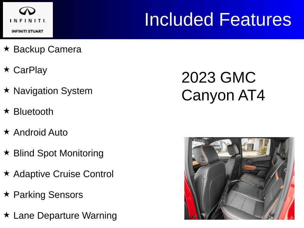 Used 2023 GMC Canyon AT4 w/ Technology Package AWD/4WD image 7