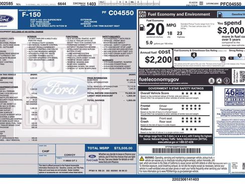 Certified 2023 Ford F150 Lariat w/ Equipment Group 502A High image 42
