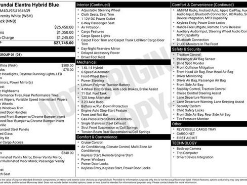 Used 2025 Hyundai Elantra Hybrid FWD image 50