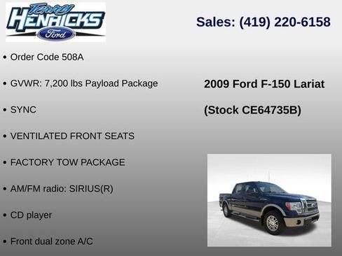 Used 2009 Ford F150 Lariat AWD/4WD image 12