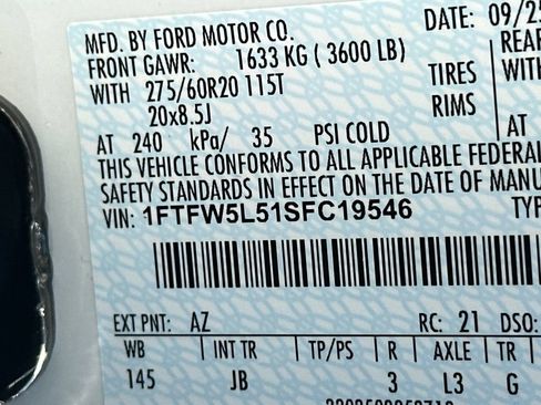 Used 2025 Ford F150 Lariat w/ Equipment Group 501A Mid AWD/4WD image 32