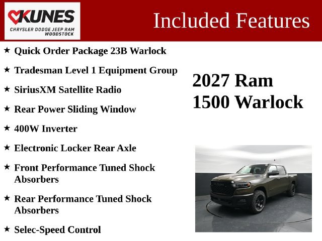New 2027 RAM 1500 Warlock AWD/4WD image 3