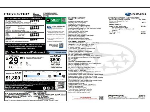 Used 2025 Subaru Forester Premium AWD/4WD image 9