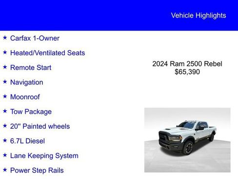 Used 2024 RAM 2500 Rebel w/ Safety Group AWD/4WD image 2