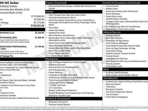 Used 2025 BMW M5 w/ Carbon Package image 3