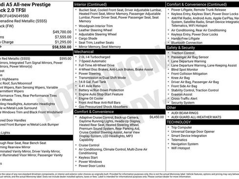 Used 2025 Audi A5 2.0T Prestige image 73