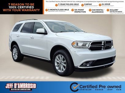 Certified 2020 Dodge Durango SXT