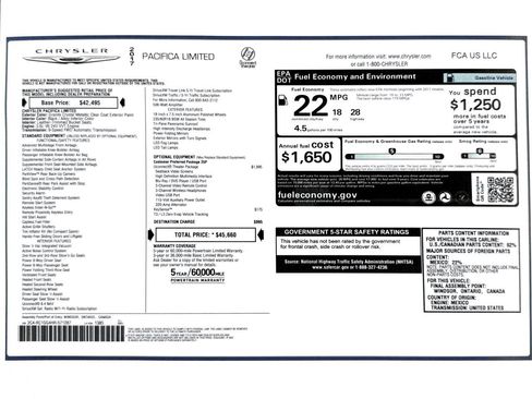 Used 2017 Chrysler Pacifica Limited w/ UConnect Theater Package image 13