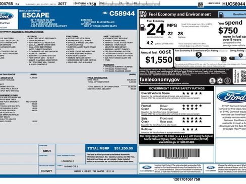 Used 2017 Ford Escape SE w/ Equipment Group 201A AWD/4WD image 6