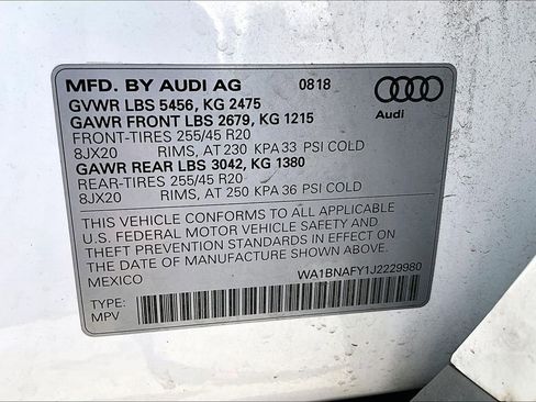 Used 2018 Audi Q5 2.0T Premium Plus w/ Premium Plus Package image 33