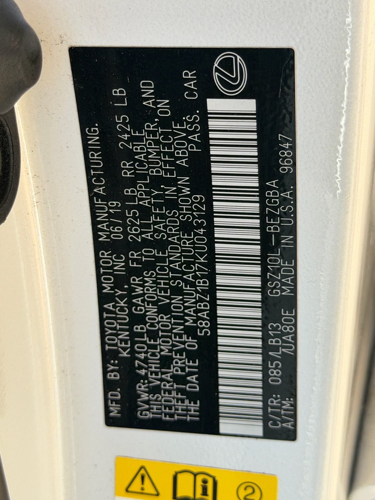 Used 2019 Lexus ES 350 w/ Accessory Package 2 FWD image 11