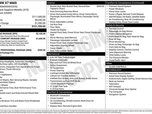 Used 2025 BMW X7 M60i w/ Executive Package AWD/4WD image 14