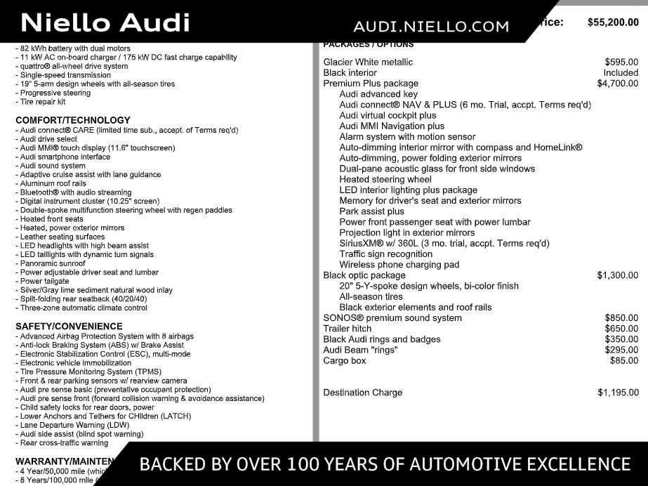 Used 2024 Audi Q4 e-tron Premium Plus w/ Premium Plus AWD/4WD image 1