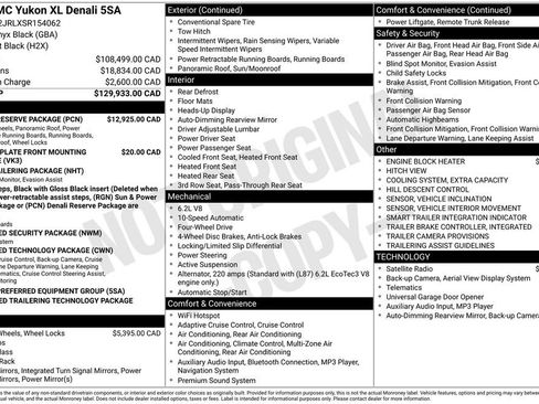 Used 2025 GMC Yukon XL Denali w/ Denali Reserve Package AWD/4WD image 17