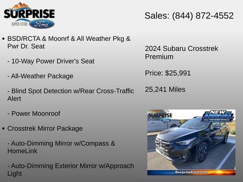 Used 2024 Subaru Crosstrek 2.0i Premium AWD/4WD image 6