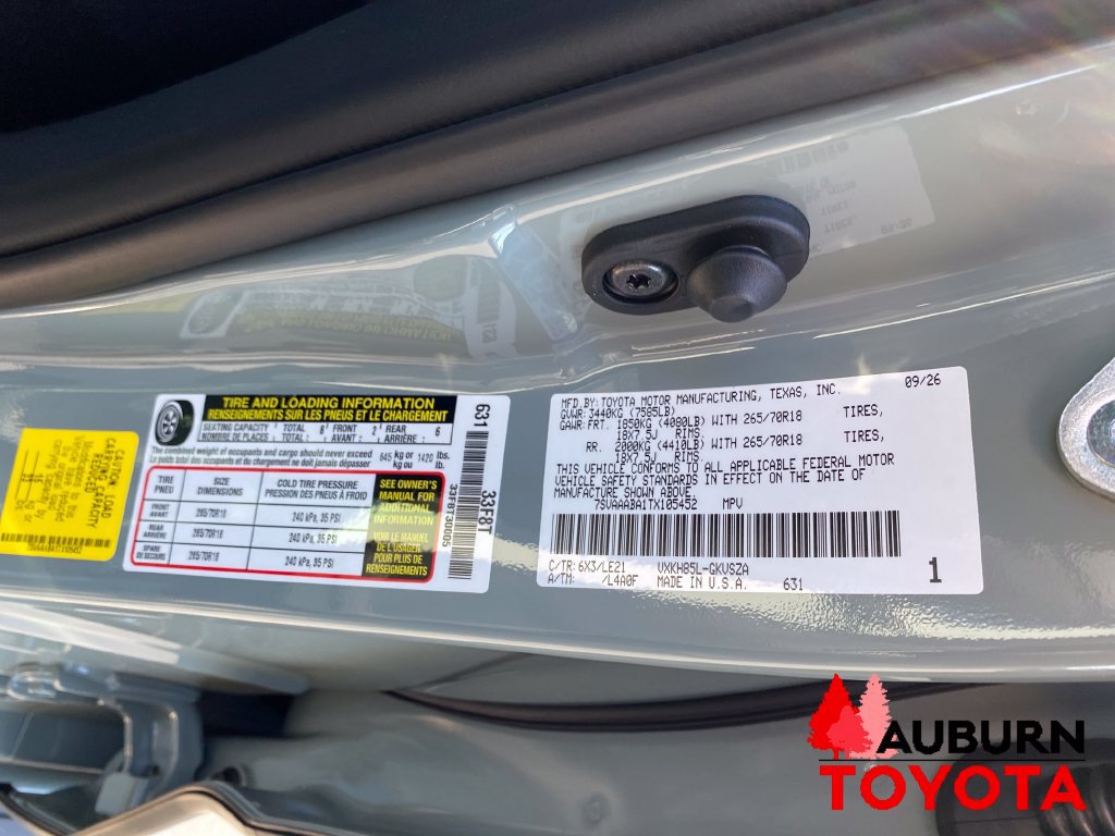 New 2026 Toyota Sequoia SR5 w/ SR5 Premium Package AWD/4WD image 25