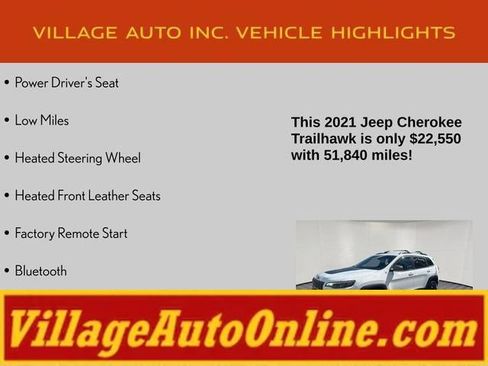 Used 2021 Jeep Cherokee Trailhawk w/ Trailer Tow Group AWD/4WD image 16