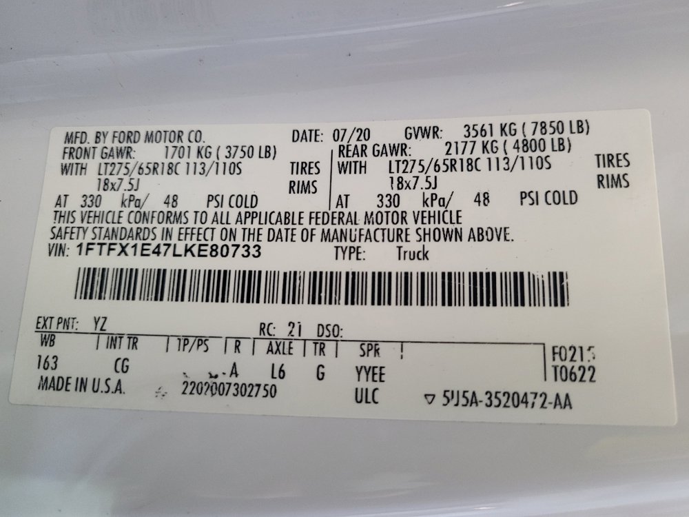 Used 2020 Ford F150 XL w/ Heavy-Duty Payload Package AWD/4WD image 33
