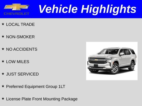 Used 2021 Chevrolet Tahoe LT RWD image 2