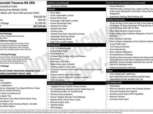 Certified 2024 Chevrolet Traverse RS AWD/4WD image 46