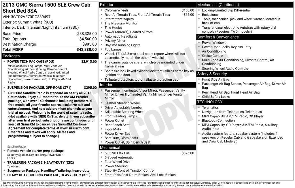 Used 2013 GMC Sierra 1500 SLE w/ Power Tech Package AWD/4WD image 10