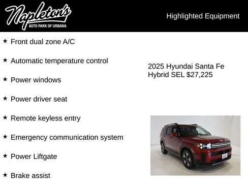 Used 2025 Hyundai Santa Fe SEL AWD/4WD image 16