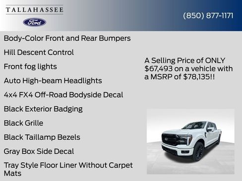 New 2026 Ford F150 Lariat w/ Equipment Group 502A High AWD/4WD image 53