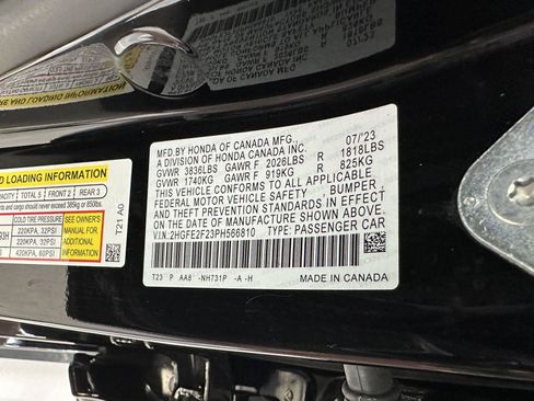 Certified 2023 Honda Civic LX image 13