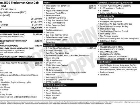 Used 2024 RAM 2500 Tradesman w/ Chrome Appearance Group image 32