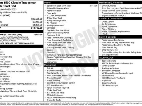 Used 2022 RAM 1500 Tradesman w/ Tradesman SXT Package RWD image 26