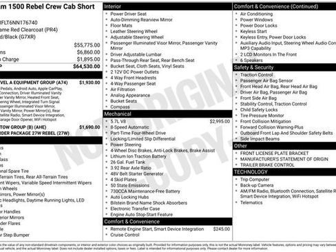 Used 2022 RAM 1500 Rebel w/ Rebel Level A Equipment Group image 4