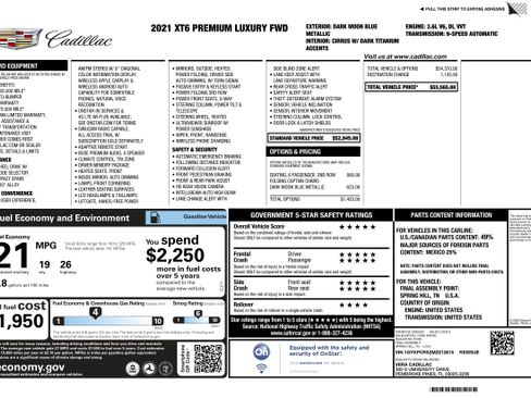 Used 2021 Cadillac XT6 Premium Luxury image 2