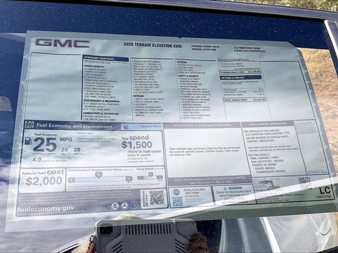 New 2026 GMC Terrain Elevation image 20