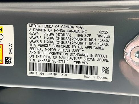 Certified 2025 Honda CR-V EX-L image 35