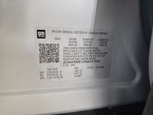 Certified 2022 Chevrolet Equinox RS AWD/4WD image 41