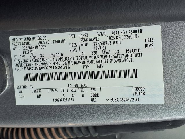 Used 2023 Ford Escape ST-Line w/ Tech Pack #1 AWD/4WD image 46