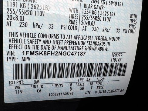 Used 2022 Ford Explorer Limited w/ Limited Technology Package AWD/4WD image 26