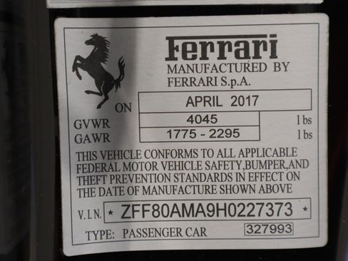Certified 2017 Ferrari 488 Spider RWD image 39