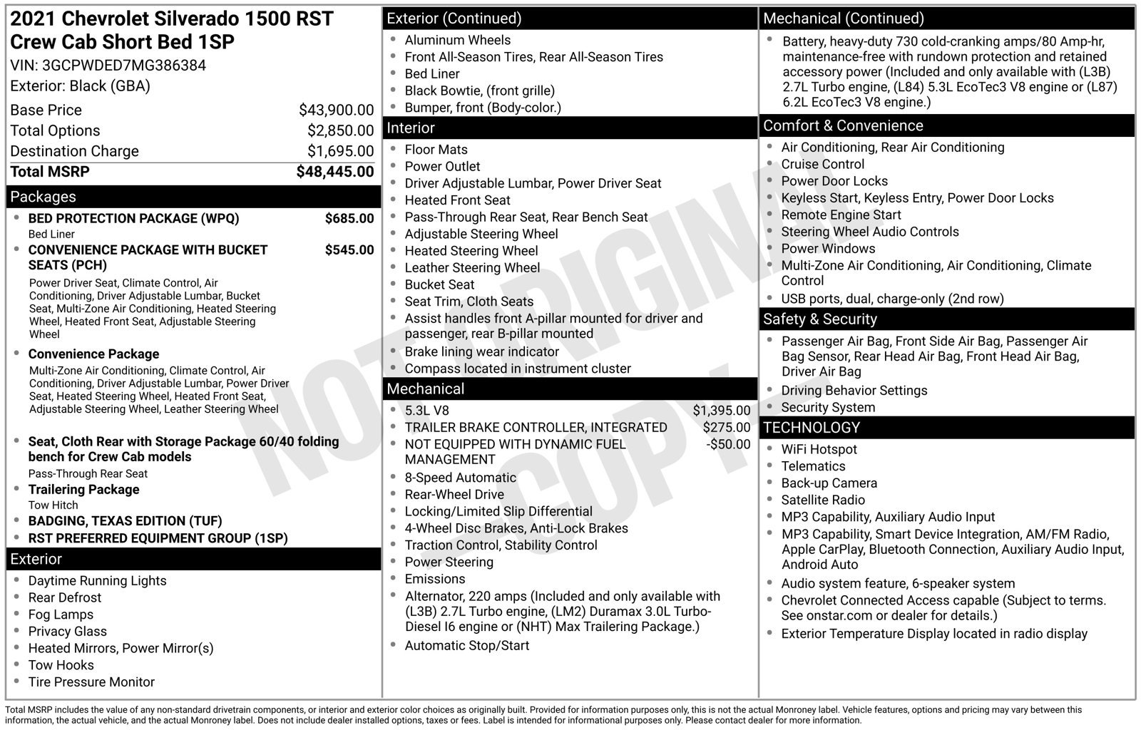 Used 2021 Chevrolet Silverado 1500 RST w/ Bed Protection Package RWD image 23