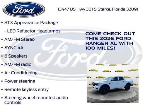 New 2026 Ford Ranger XL RWD image 20