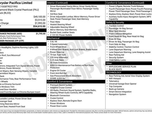 New 2026 Chrysler Pacifica Limited w/ S Appearance Package image 9